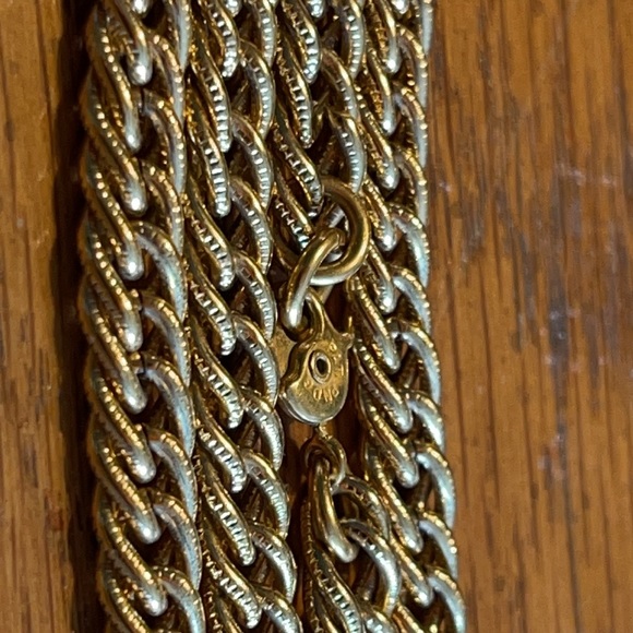 Signed MONET Gold Tone 55” Chain Necklace -Double or Triple for different looks! - Picture 17 of 17